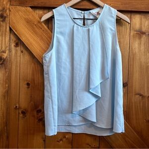 Alice Blue Stitch Fix Sleeveless Light Blue Top Med